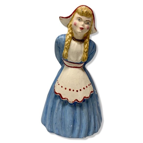 Vintage Blue Ceramic Dutch Girl Figurine - Picture 1 of 8